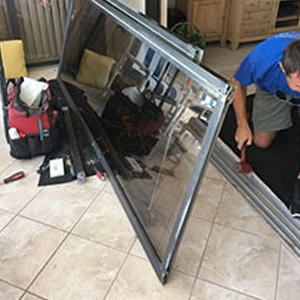 sliding glass door frame repair Larkspur